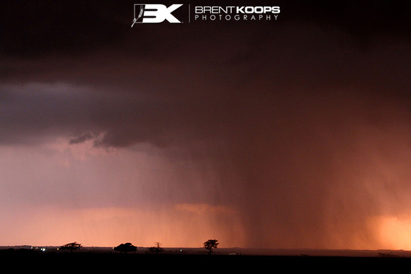 Tornadic Cell over rural Russell County