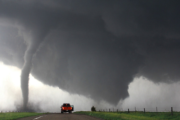 Two tornadoes at once 8 WSW of Pender, NE Tornadoes - June 16, 2014