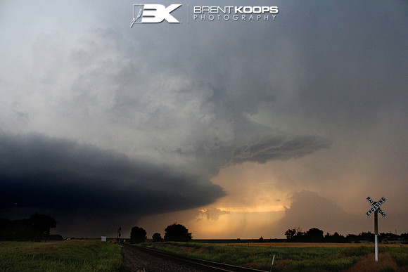 Tornadic Cell over rural Russell County
