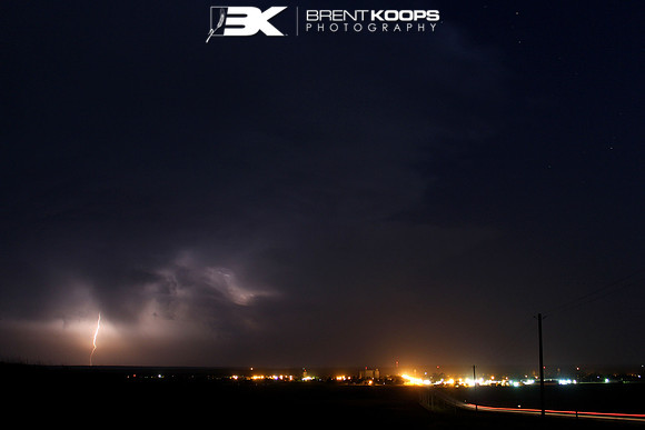 Electrical storm over Osborne, KS