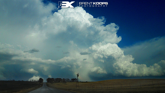 Backside of a thunderstorm