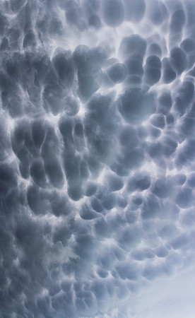 7-image stitched panoramic of mammatus clouds in Sioux County, IA on June 20, 2014